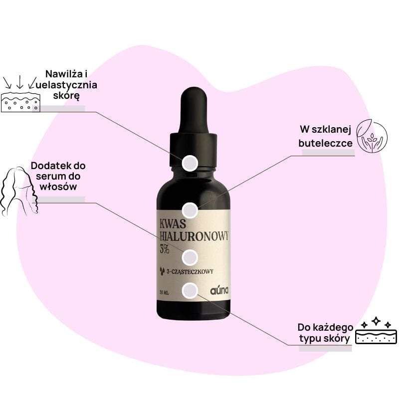 Auna Vegan - Kwas Hialuronowy 3% - 30ml