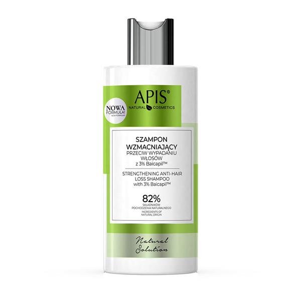 Apis Natural Solution Szampon Wzmacniający z 3% Baicapil™ dla Włosów Osłabionych z Tendencją do Wypadania - The Straight From Nature