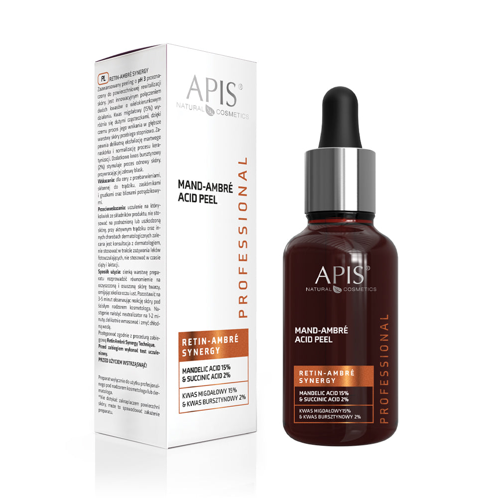 Apis RETIN-AMBRE SYNERGY Mand-Ambré Acid Peel Kwas Migdałowy 15% & Kwas bursztynowy 2%
