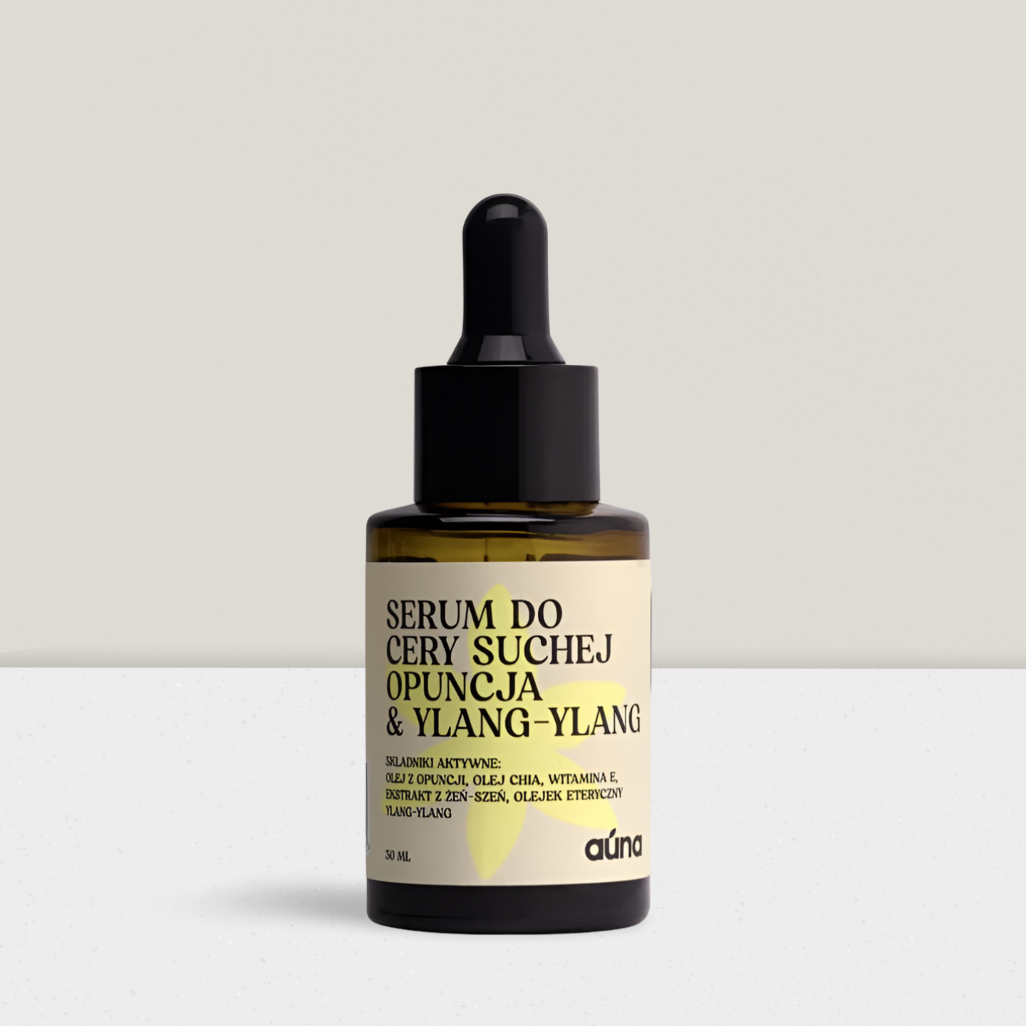Auna Vegan - Serum do Cery Suchej Opuncja & Ylang Ylang - 30ml