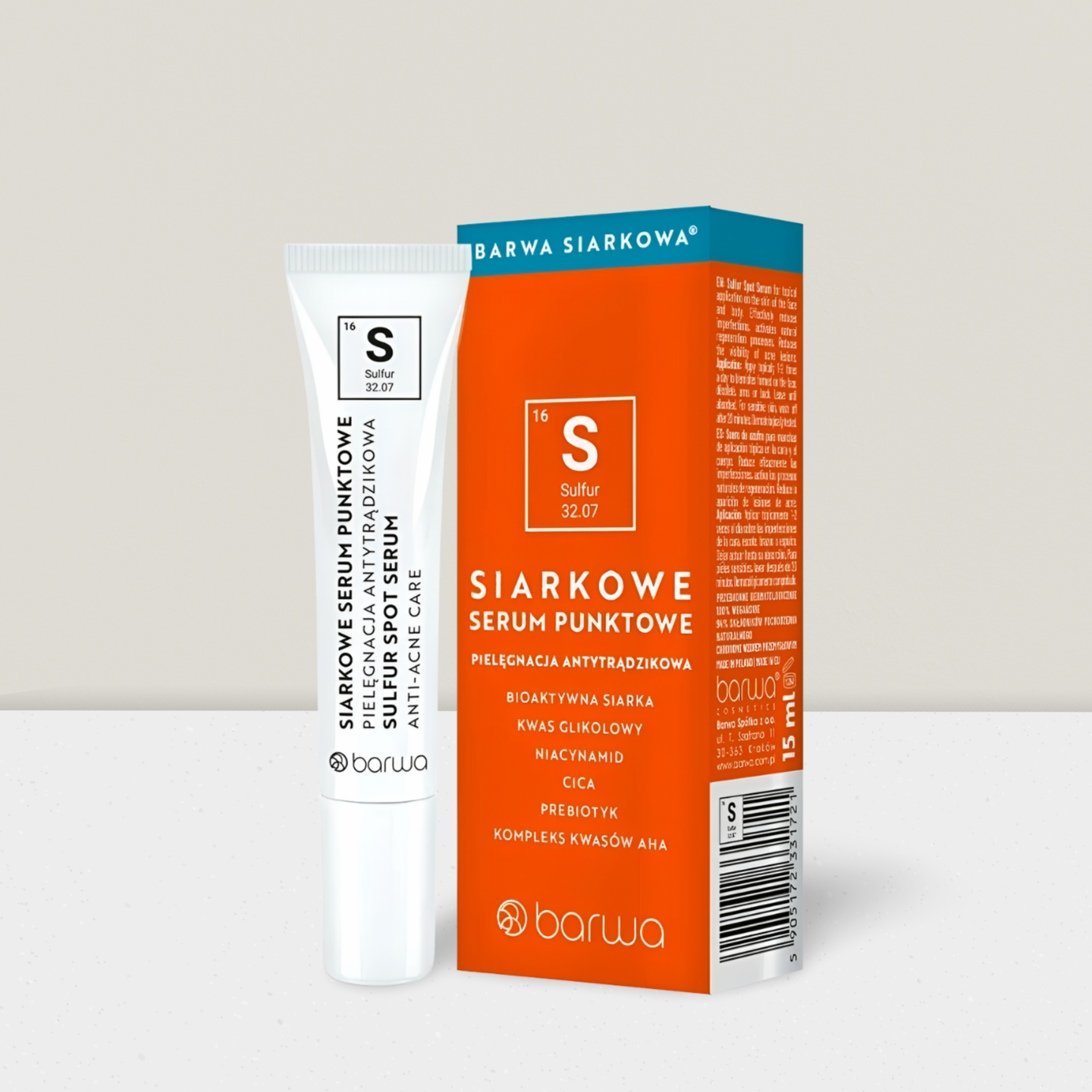 Barwa Siarkowa - Siarkowe Serum Punktowe dla Skóry z Niedoskonałościami - 15ml