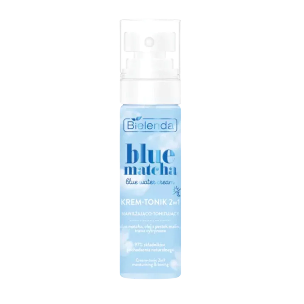Bielenda Blue Matcha - Blue Water Cream Nawilżająco - Tonizujący Krem Tonik - 75ml