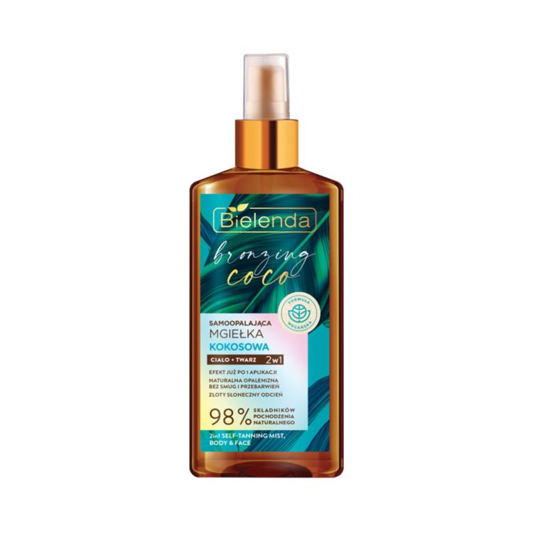 Bielenda Bronzing Coco - Samoopalająca Mgiełka do Ciała i Twarzy 2w1 - 150ml