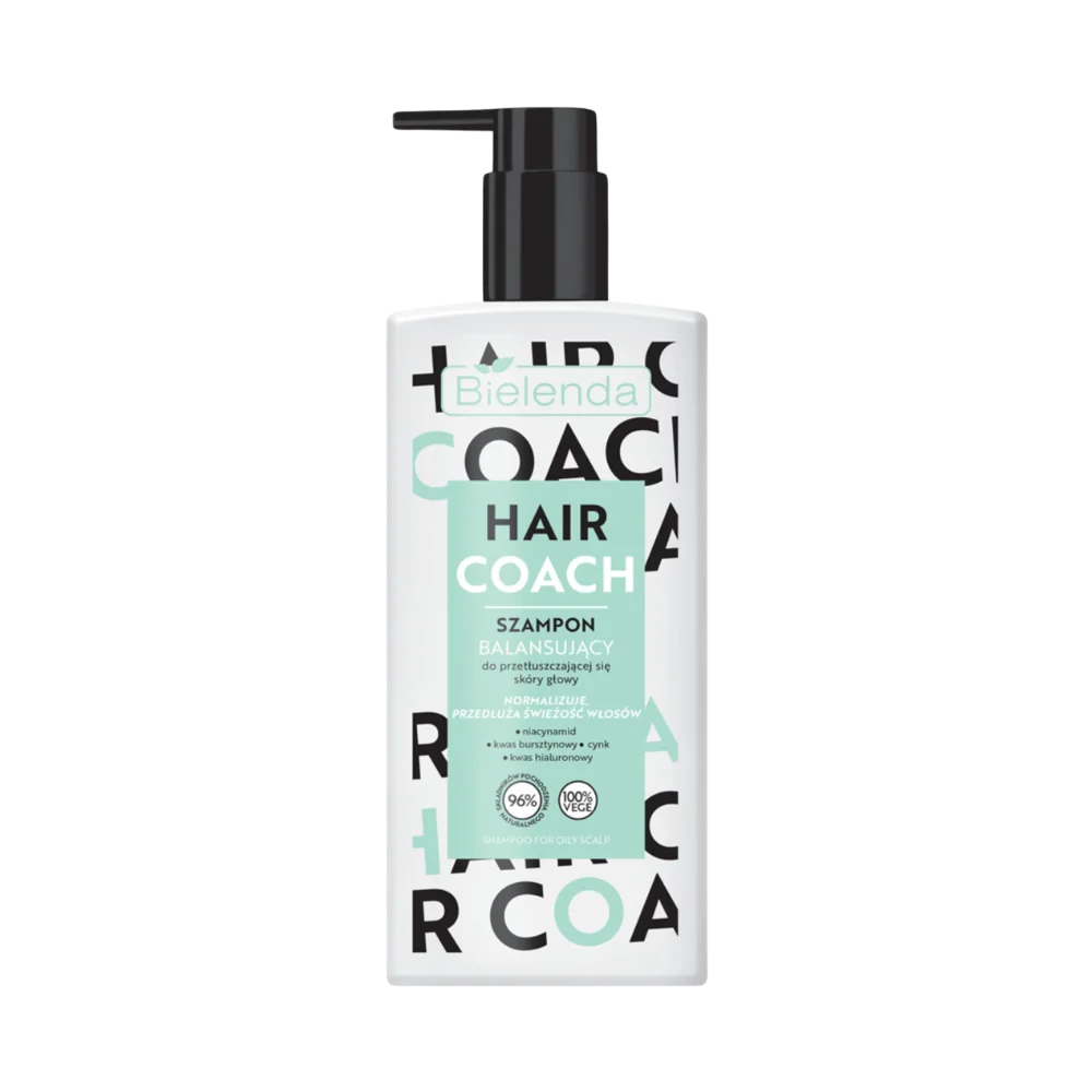 Bielenda Hair Coach - Balansujący Szampon do Przetłuszczającej się Skóry Głowy - 300ml