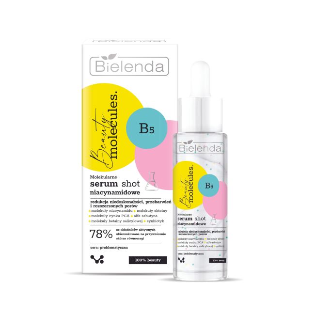 Bielenda BeautyMolecules Molekularne Niacynamidowe Serum Shot - The Straight From Nature