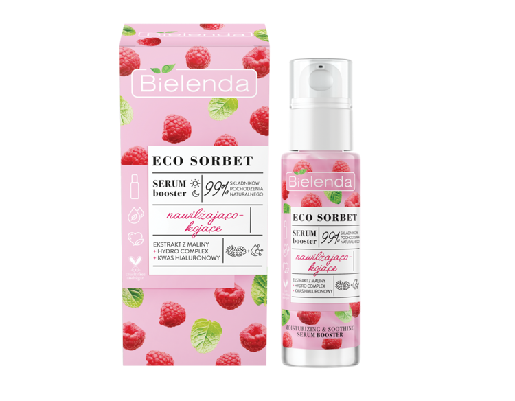 Bielenda Eco Sorbet Malina Silnie Nawilżające i Kojące Serum Booster