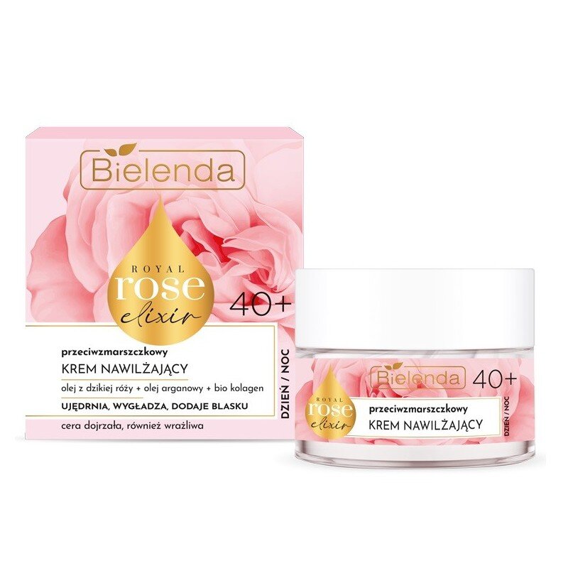 Bielenda Royal Rose Elixir Przeciwzmarszczkowy Krem Nawilżający na Dzień i na Noc 40+