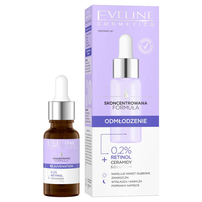 Eveline Concentrated Formula - Odmładzające Serum z Retinolem i Ceramidami - 18ml