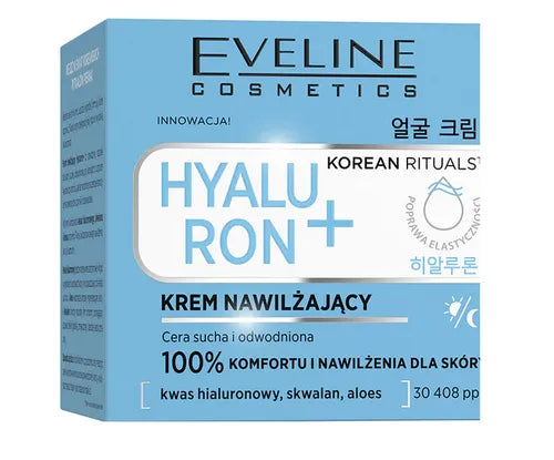 Eveline Korean Rituals - Nawilżający Krem do Twarzy Hyaluron+ - 50ml