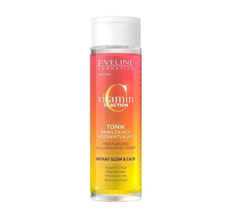 Eveline Vitamin C 3xAction - Nawilżająco - Rozświetlający Tonik - 200ml