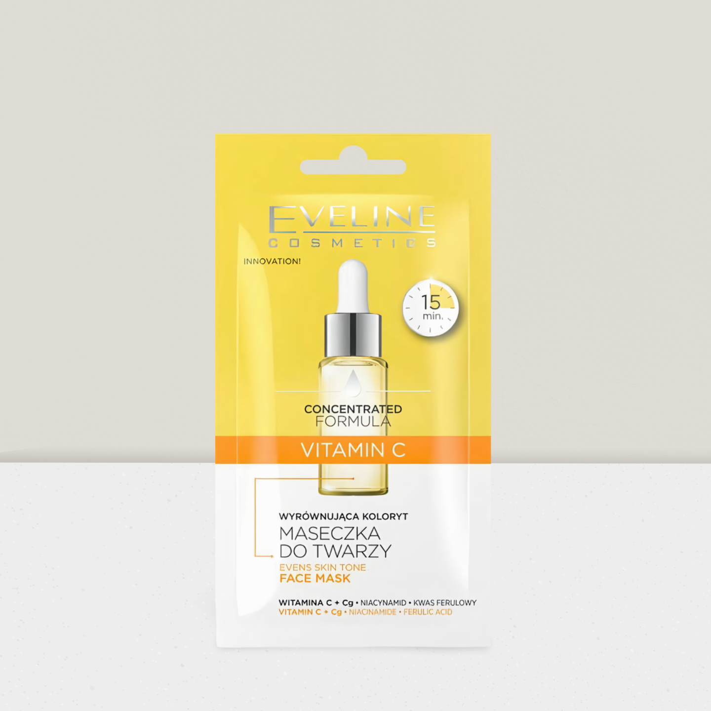 Eveline Wyrównująca Koloryt Maseczka do Twarzy z VIT C - 8ml