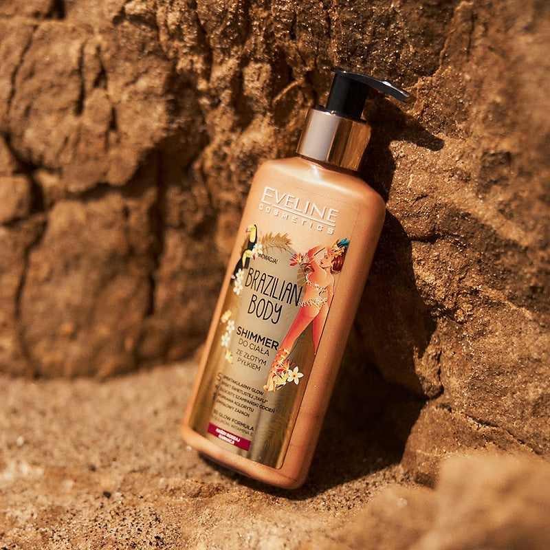 Eveline Brazilian Body Shimmer do Ciała ze Złotym Pyłem