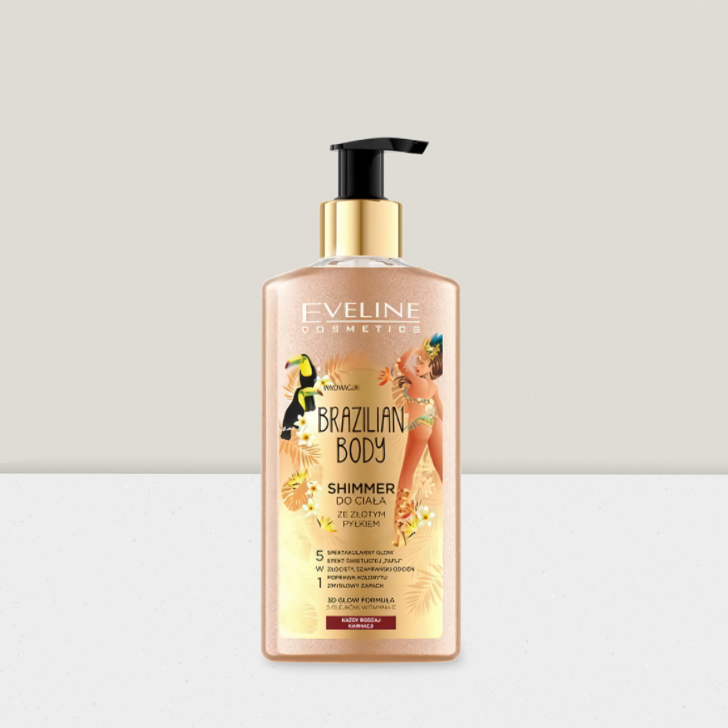 Eveline Brazilian Body Shimmer do Ciała ze Złotym Pyłem