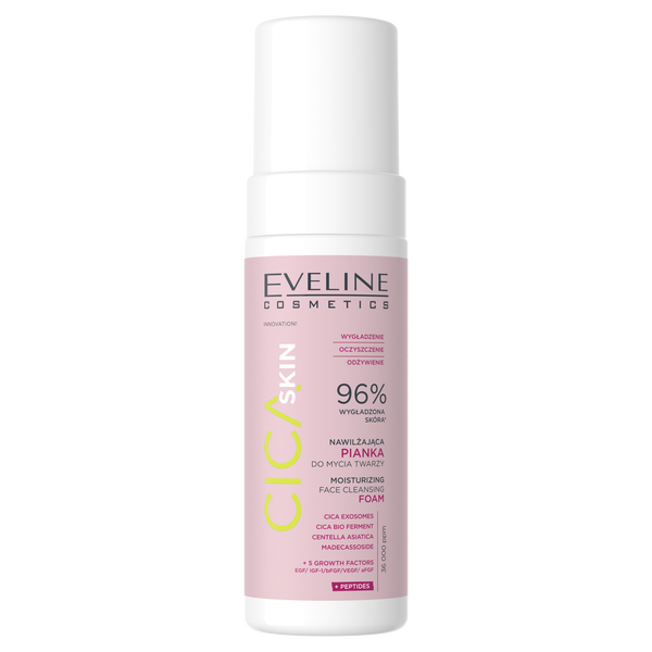Eveline Cica Skin - Nawilżająca Lekka Pianka do Mycia Twarzy - 150ml