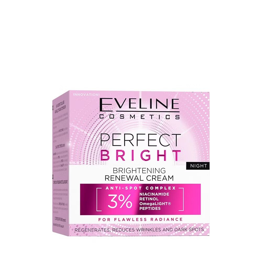 Eveline Perfect Bright Rozjaśniający Krem Odmładzający na Noc