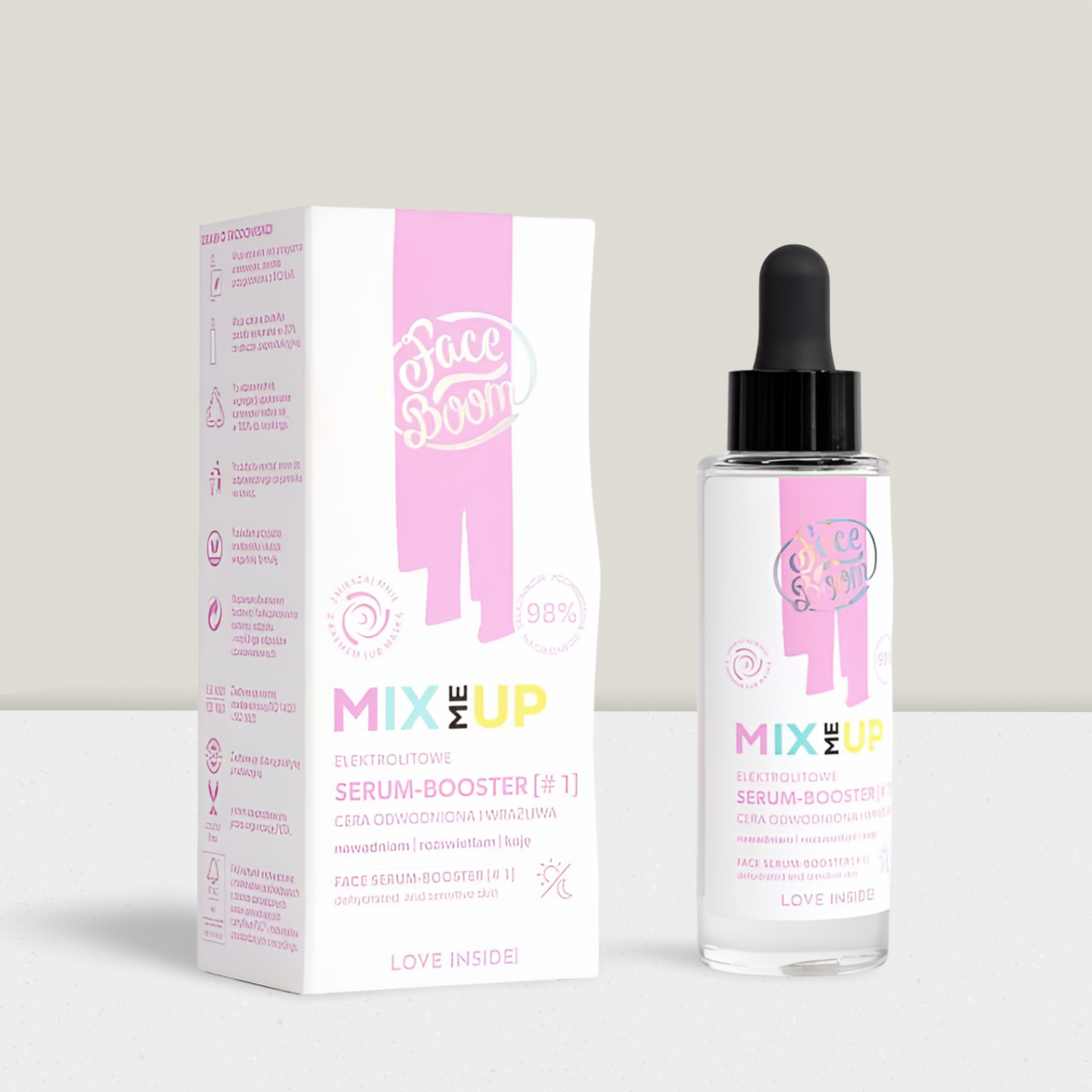 FaceBoom - Elektrolitowe Serum - Booster 1 dla Skóry Odwodnionej i Wrażliwej - 30ml