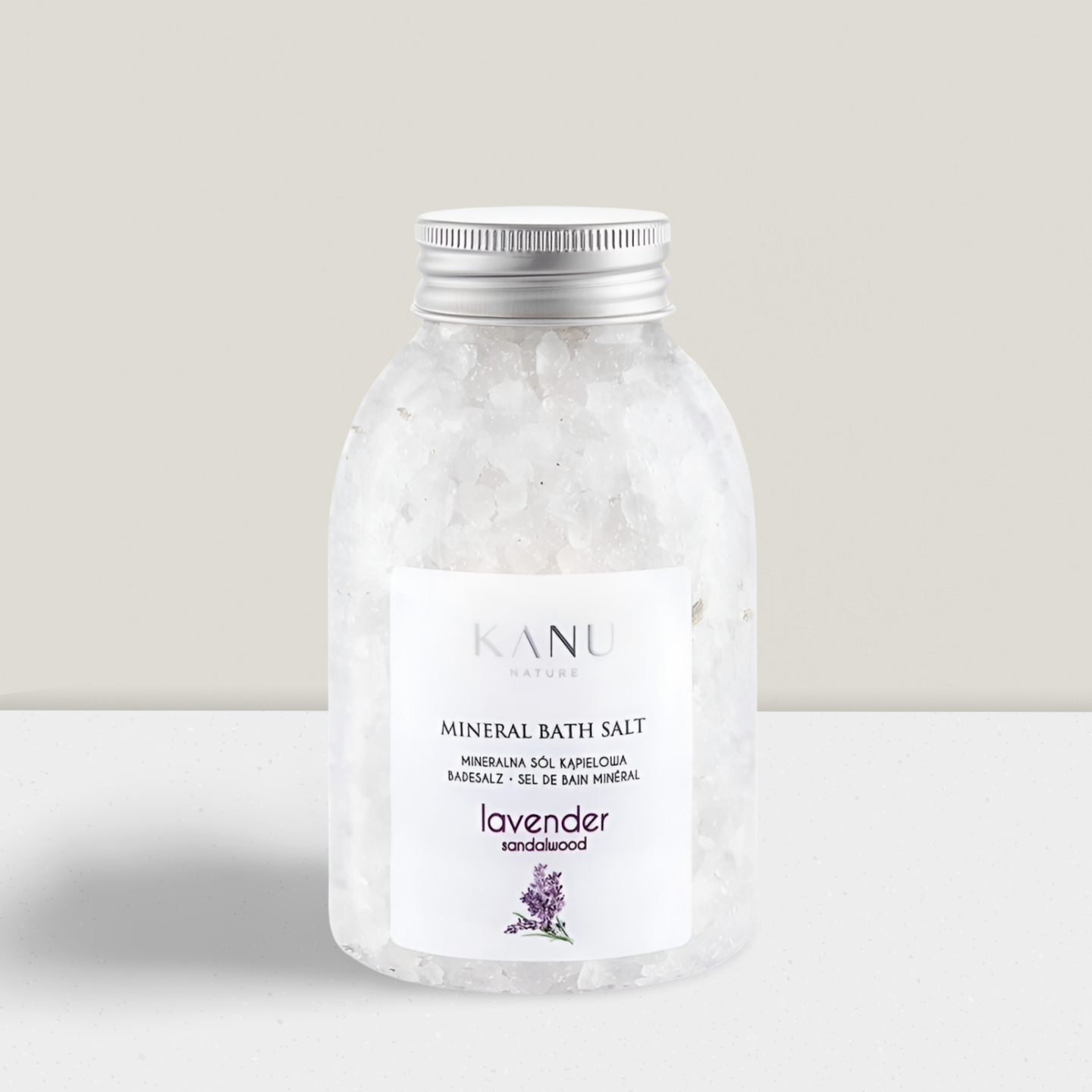 Kanu Nature - Mineralna Sól do Kąpieli - Lawenda i Drzewo Sandałowe - 350g