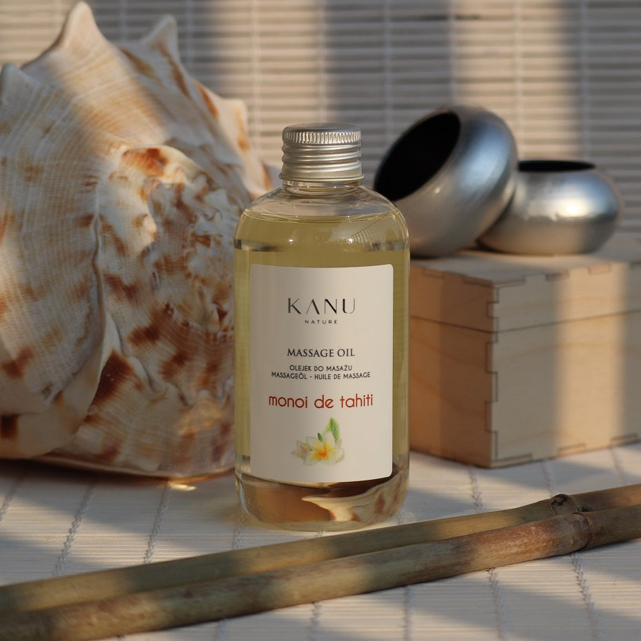 Kanu Nature - Nawilżający Olejek do Masażu - Monoi de Tahiti - 200ml