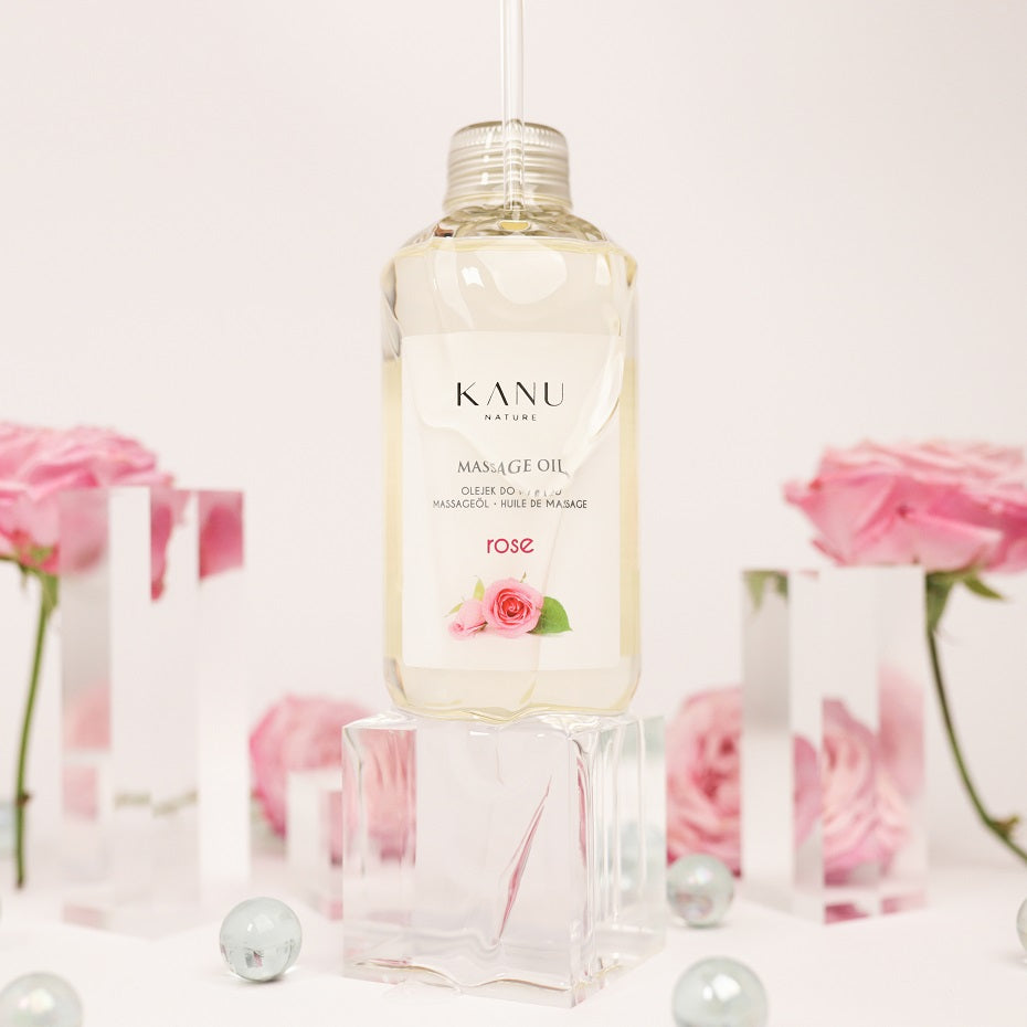 Kanu Nature - Nawilżający i Orzeźwiający Olejek do Masażu - Róża - 200ml