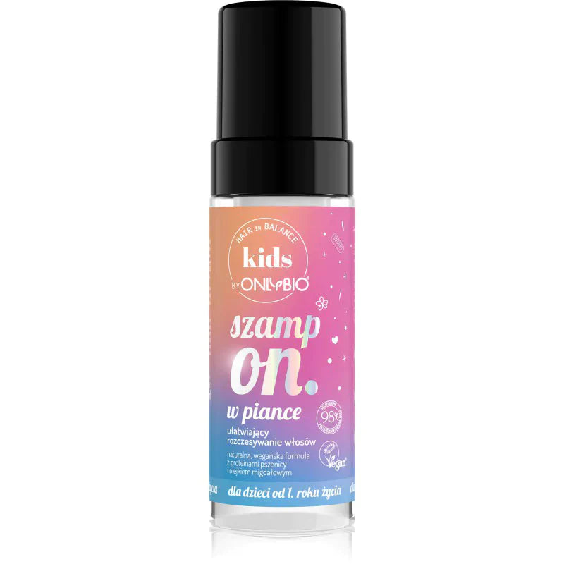 OnlyBio - Hair in Balance Kids - Szampon w Piance Ułatwiający Rozczesywanie Włosów - 150ml