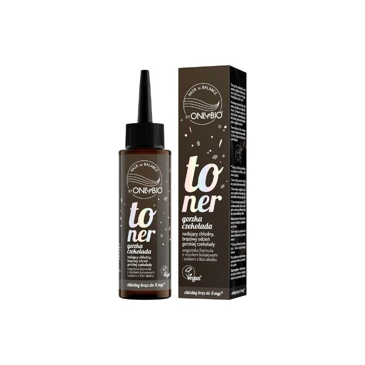 OnlyBio Hair in Balance - Toner do Włosów Gorzka Czekolada - 100 ml