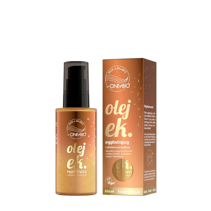 OnlyBio Hair in Balance Olejek Wygładzający z Efektem Rozświetlenia dla Włosów Suchych i Matowych - 70ml