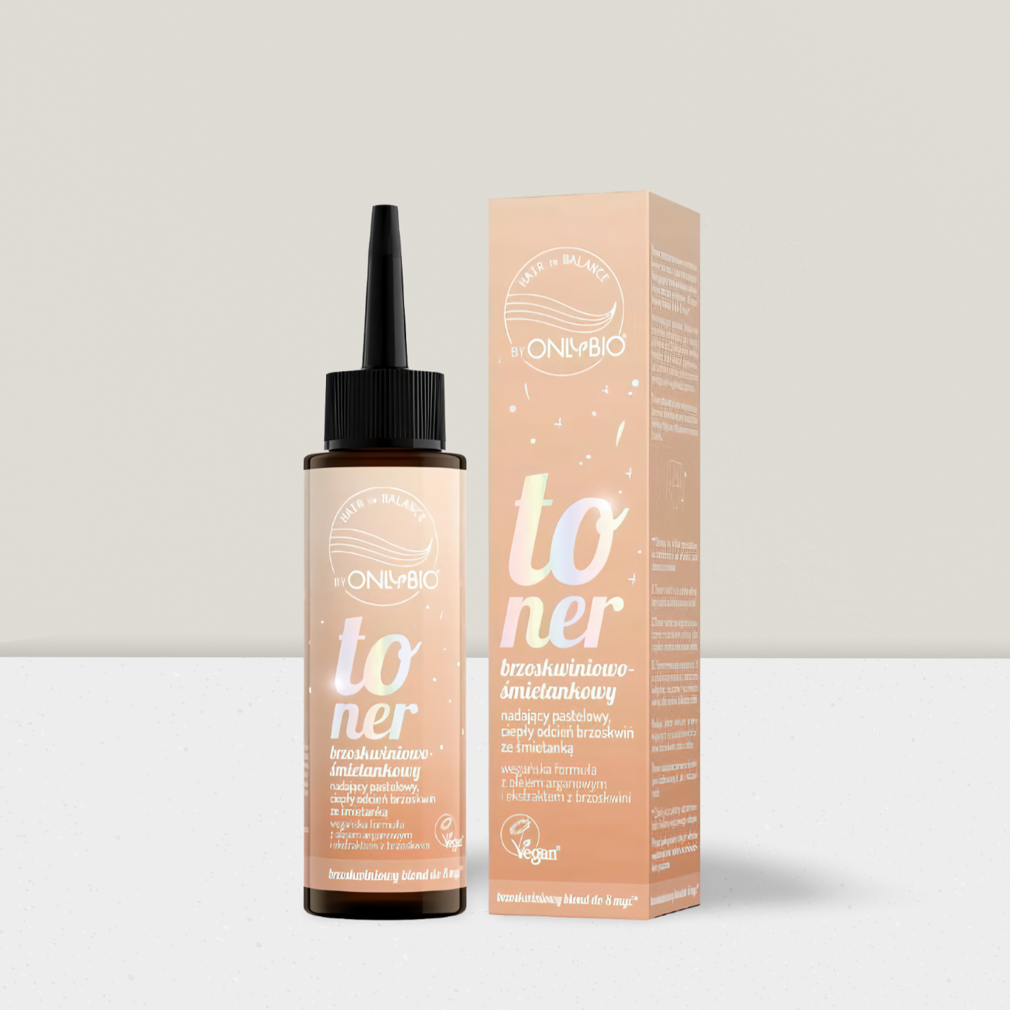 OnlyBio Hair in Balance - Toner Brzoskwiniowo - Śmietankowy - 100ml