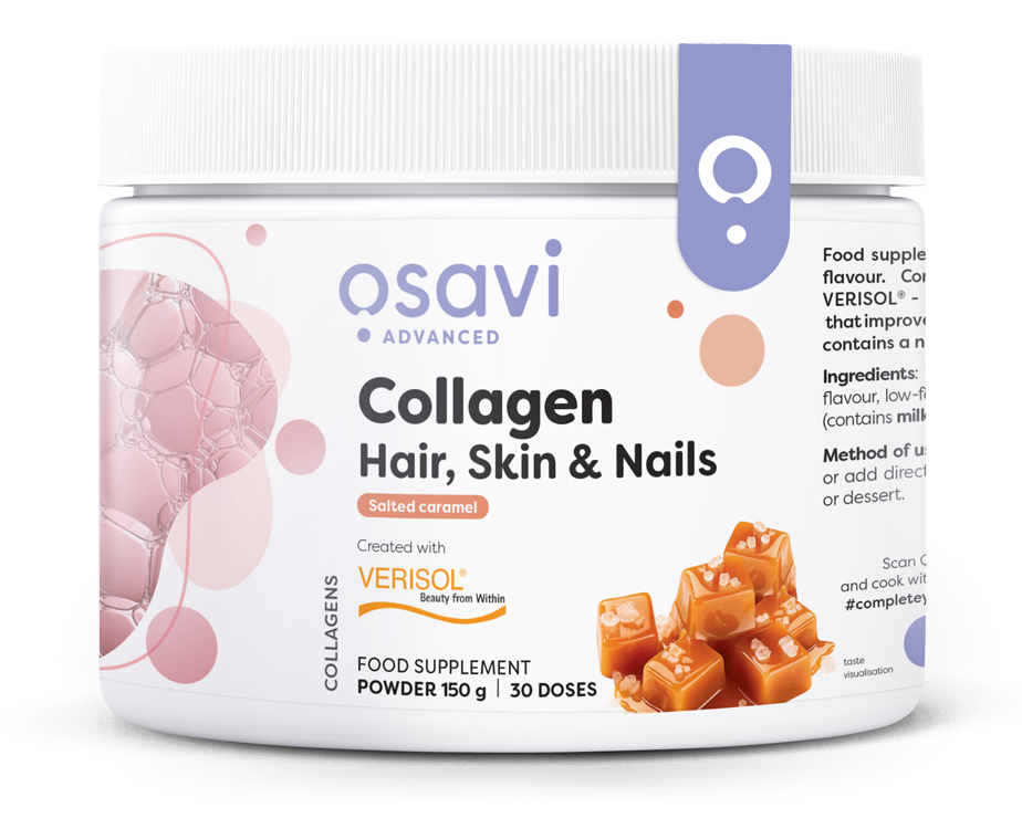 Osavi Collagen Peptides Włosy Skóra Paznokcie Słony Karmel