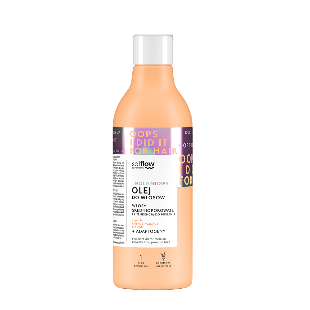 So!Flow - Emolientowy Olej do Włosów Średnioporowatych z Tendencją do Puszenia - 150ml