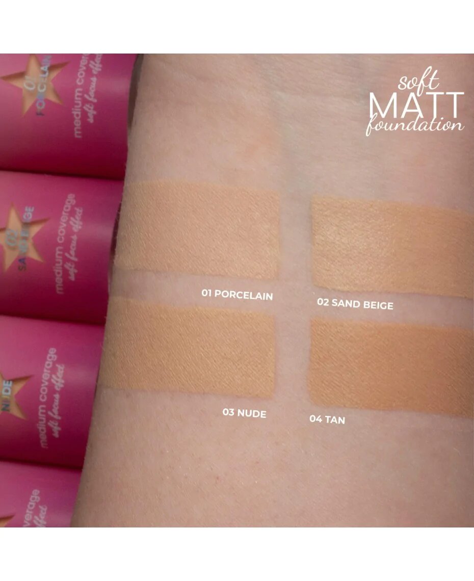 Stars from the Stars - Podkład Matujący Soft Matt Foundation Tan - Nr 04 - 30ml
