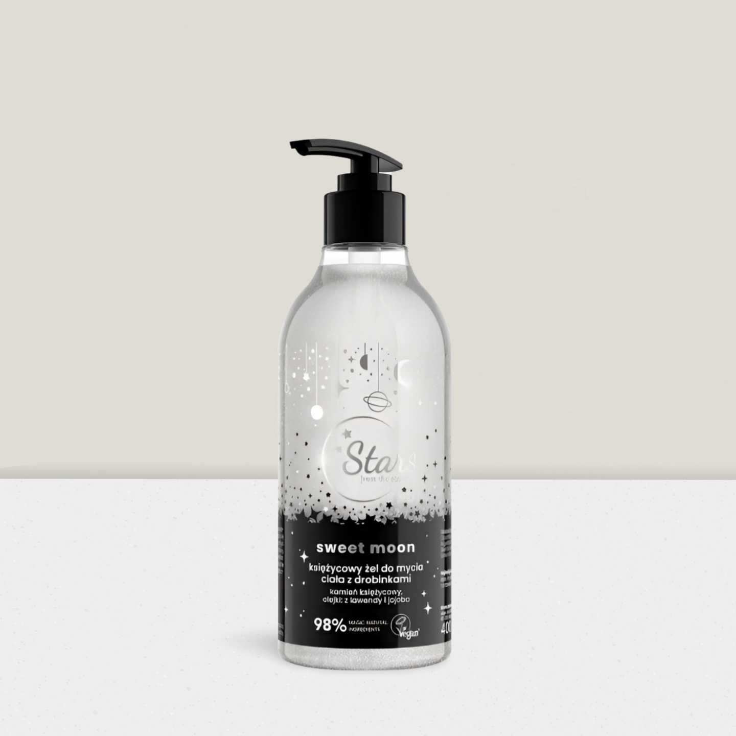 Stars from The Stars - Księżycowy Żel do Mycia Ciała z Drobinkami - Sweet Moon - 400ml