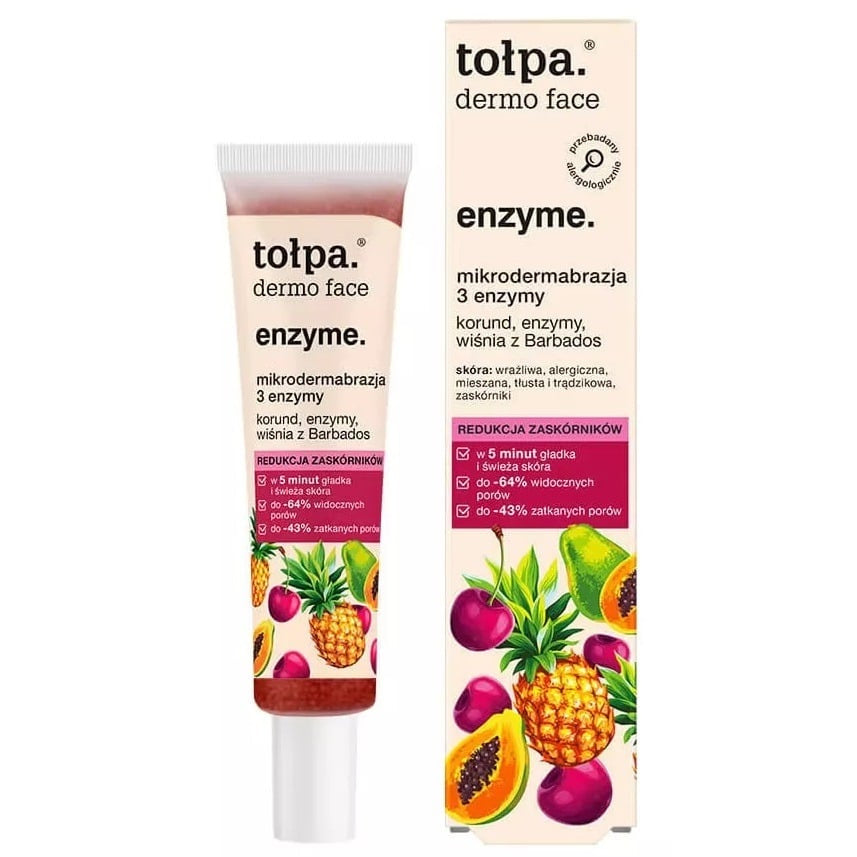 ołpa Dermo Face Enzyme Mikrodermabrazja 3 Enzymy peeling enzymatyczny do twarzy