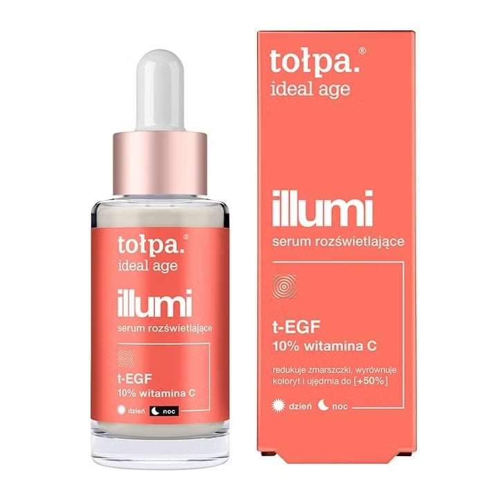 Tołpa Illumi serum rozświetlające do twarzy, naturalne serum z witaminą C
