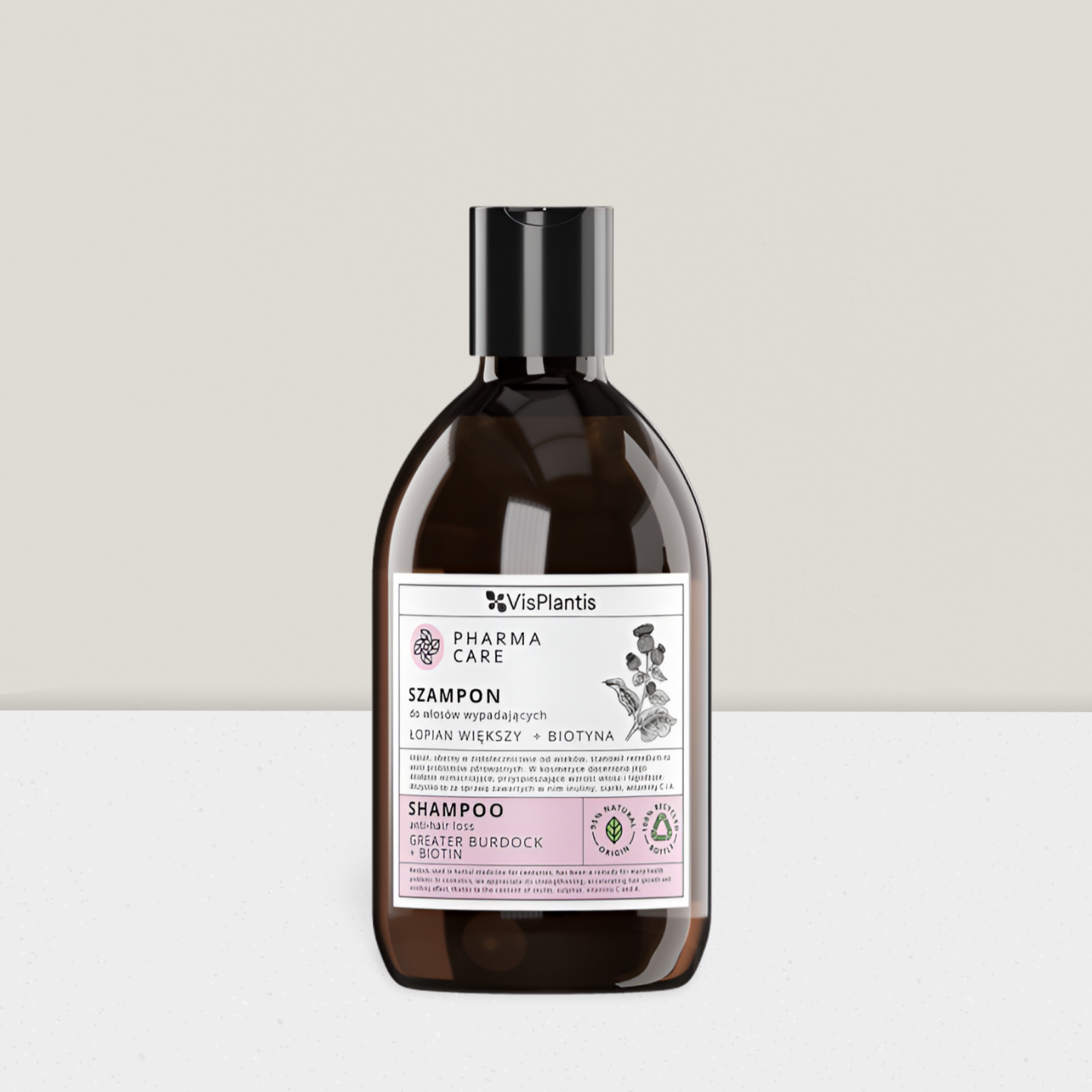 Vis Plantis Pharma Care - Szampon do Włosów Wypadających Łopian Większy i Biotyna - 500ml