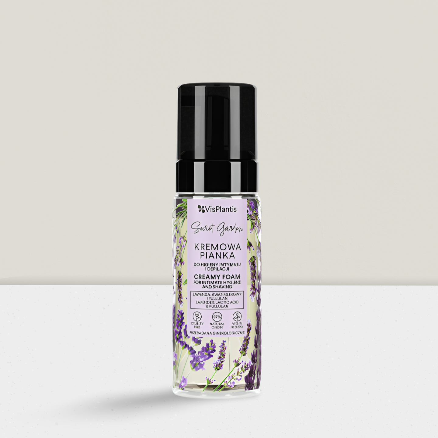 Vis Plantis - Pianka do Higieny Intymnej do Codziennej Pielęgnacji Skóry Wrażliwej z Lawendą - 170ml