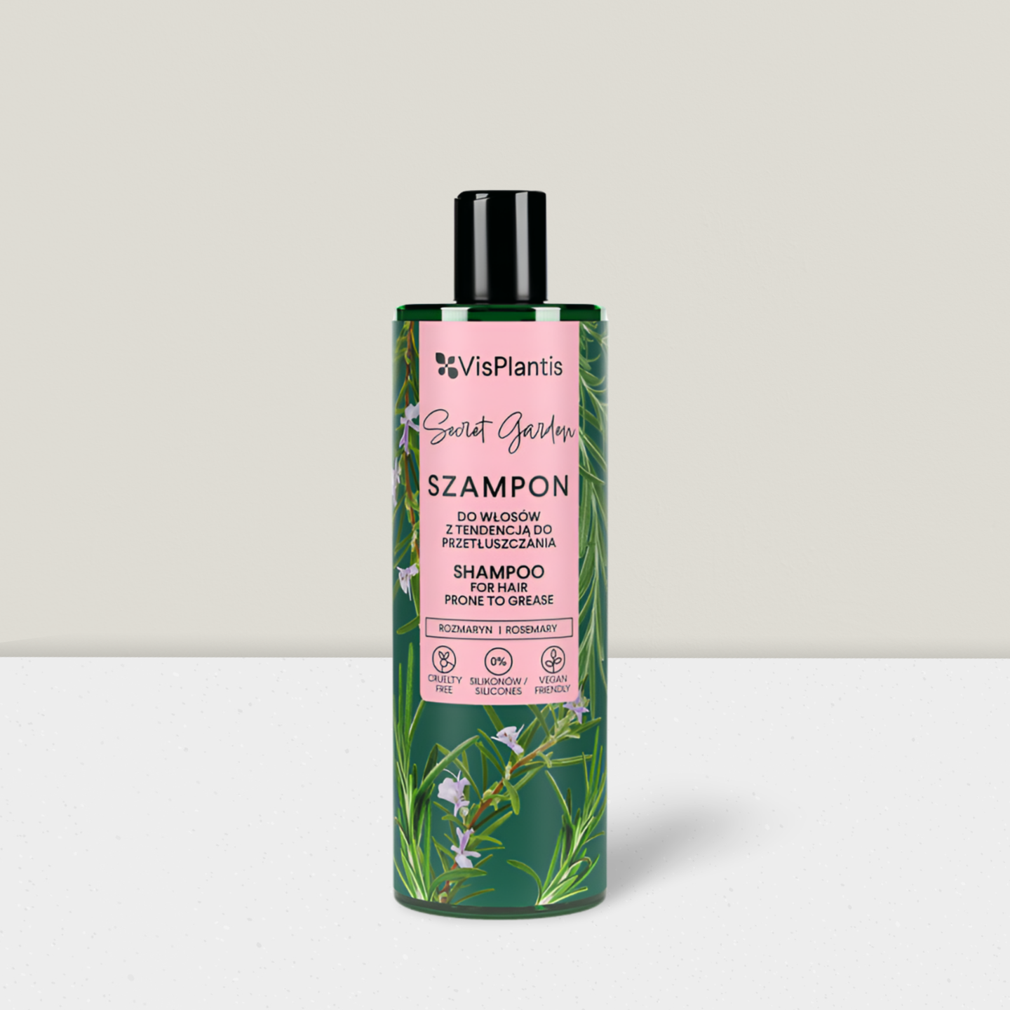 Vis Plantis Secret Garden - Szampon do Włosów z Tendencją do Przetłuszczania - Rozmaryn - 400ml