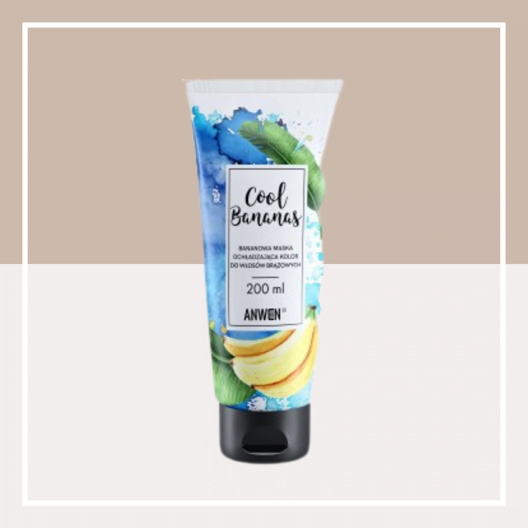 Anwen - Cool Bananas - Maska Ochładzająca Kolor Włosów Brązowych - 200ml (1)