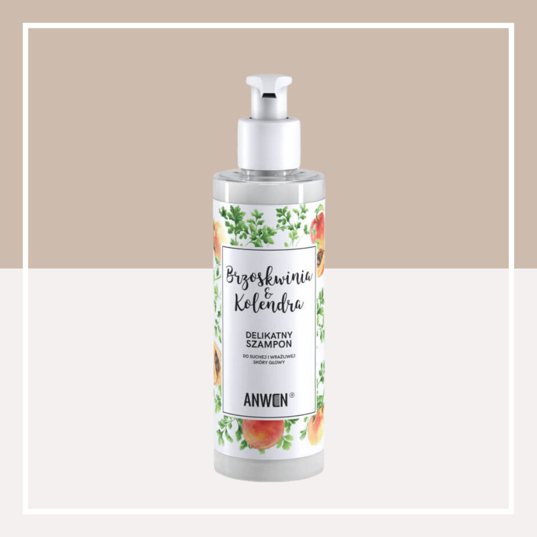 Anwen - Szampon Brzoskwinia i Kolendra - Do Suchej i Wrażliwej Skóry Głowy - 200ml (3)