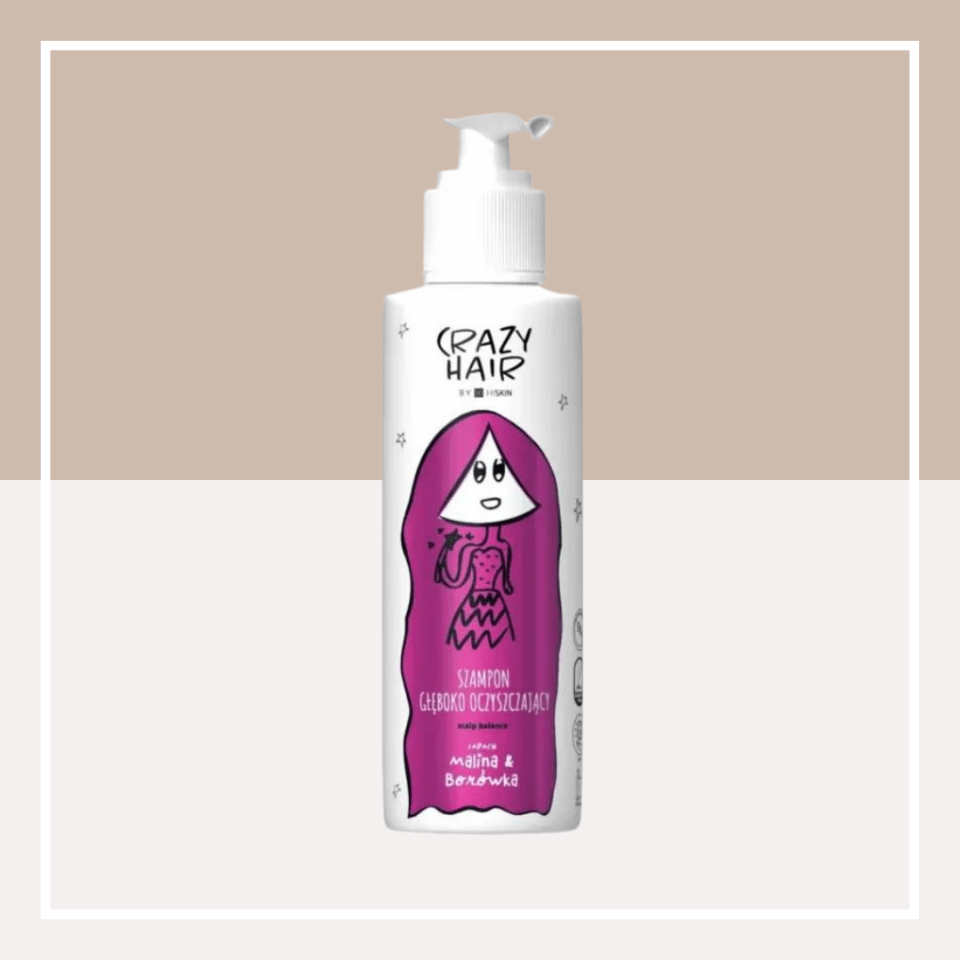 Crazy Hair Szampon Głęboko Oczyszczający Malina i Borówka