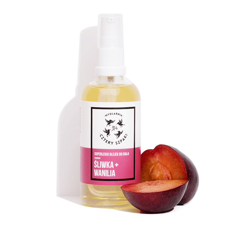 Cztery Szpaki - Super Light Body Oil - Plum, Vanilla - 100ml