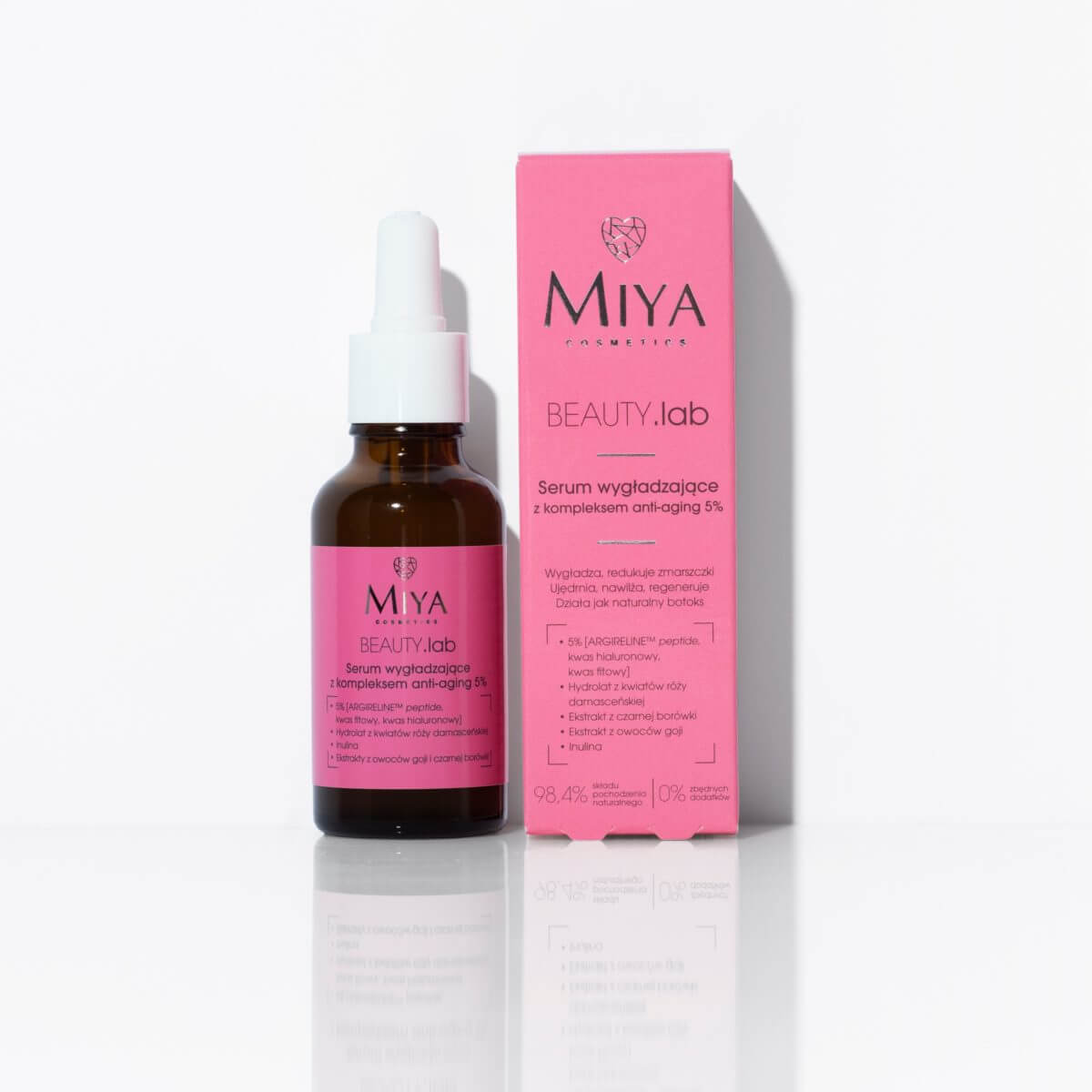 MIYA Cosmetics Serum Wygładzające z Kompleksem Anti-Aging 5% - The Straight From Nature