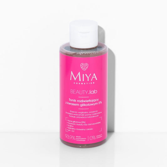 MIYA Cosmetics - Tonik Rozświetlający z Kwasem Glikolowym 5%