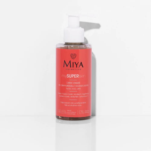 MIYA Cosmetics - mySUPERskin Lekki Olejek do Demakijażu i Oczyszczania Twarzy, Oczu, Ust - 140ml