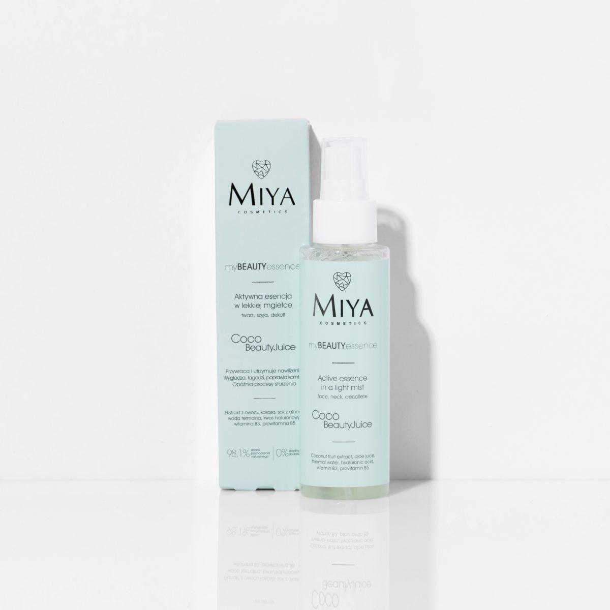 Miya Cosmetics - COCO BeautyJuice - Aktywna Esencja w Lekkiej Mgiełce - 100ml