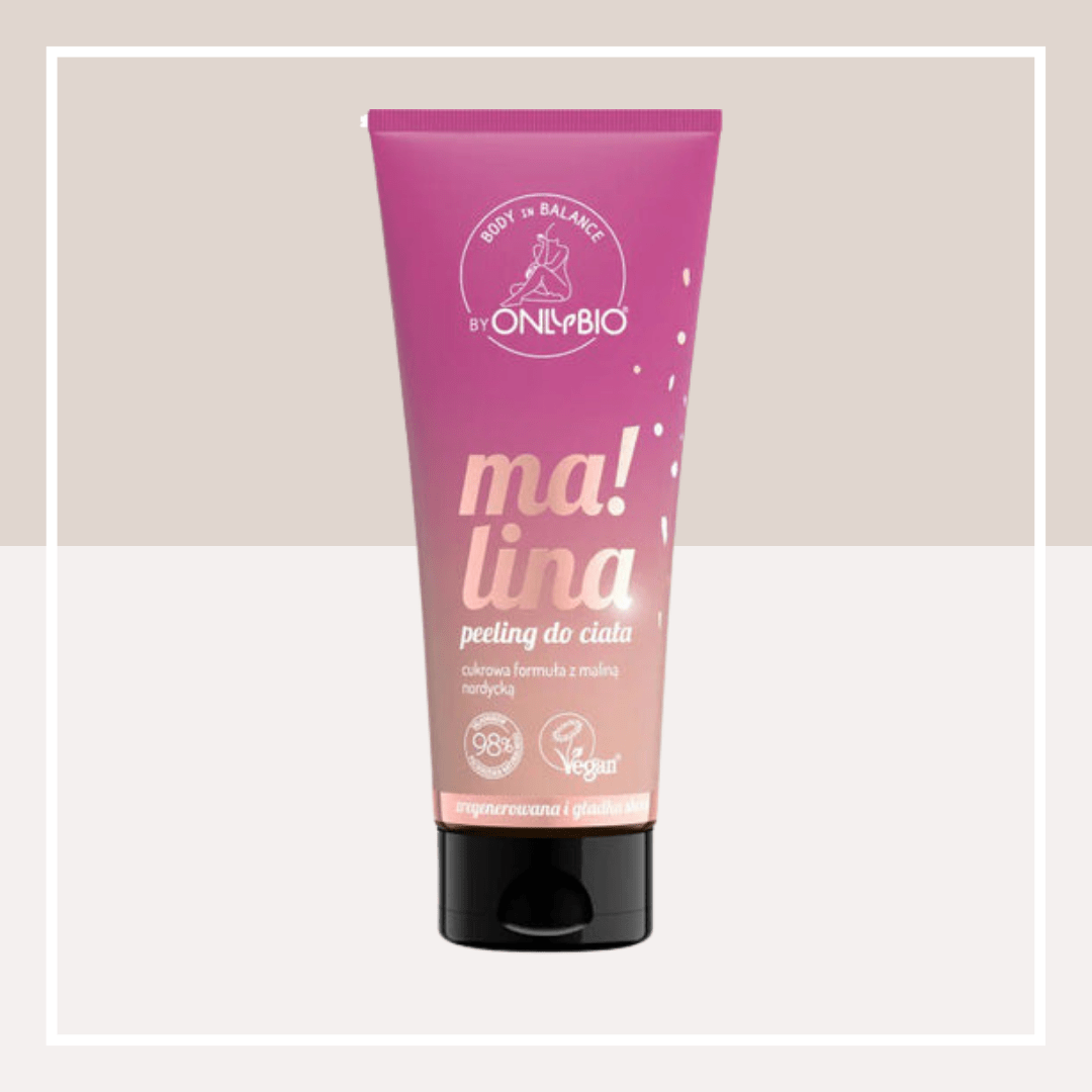 OnlyBio - Body in Balance - Peeling do Ciała Malinowy - 200ml