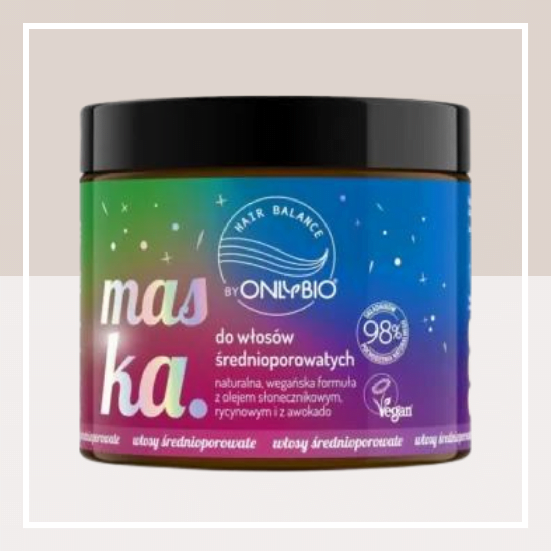 OnlyBio - Hair Balance - Maska do Włosów Średnioporowatych - 400ml