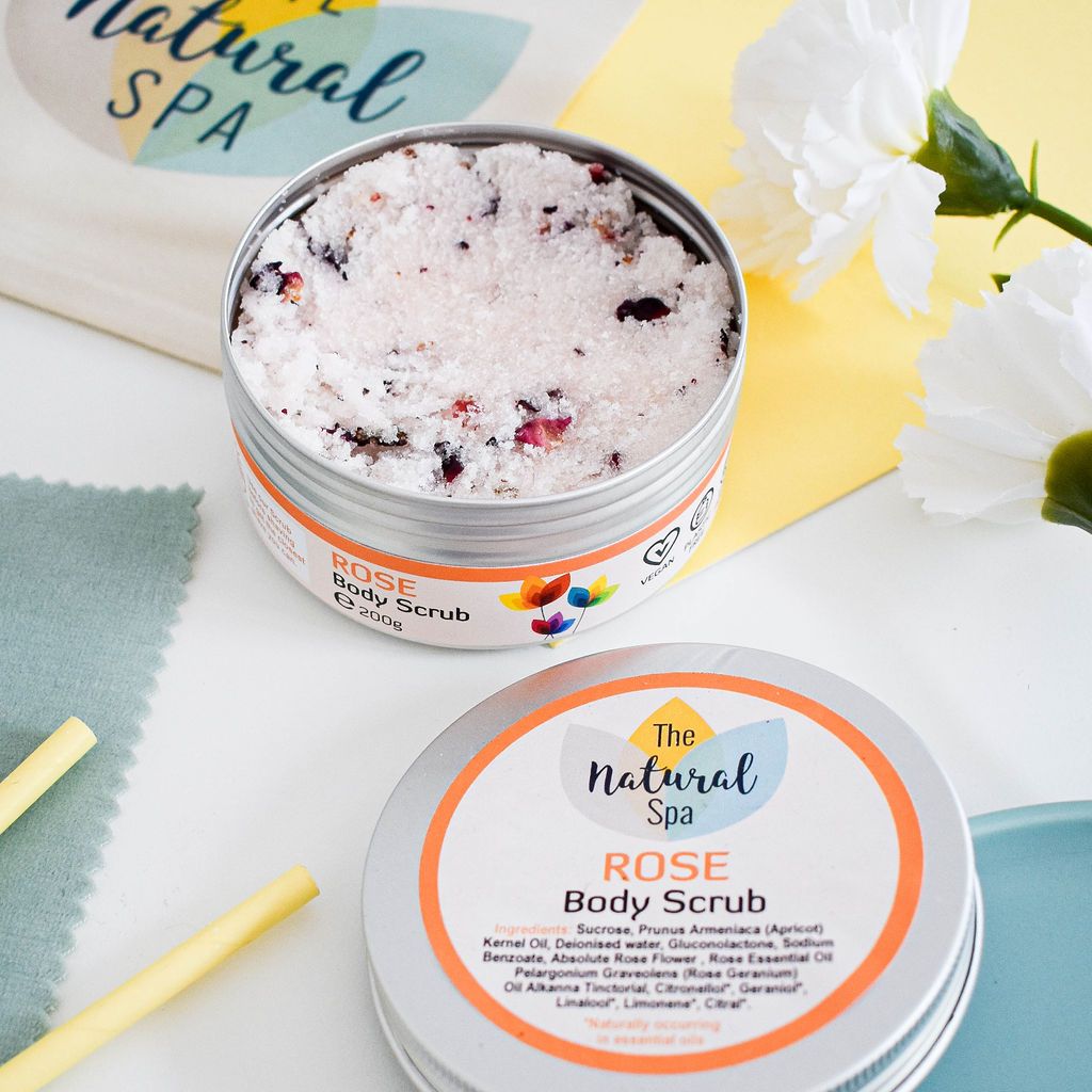 The Natural Spa Cosmetics - Rose Sugar Body Scrub - 200g