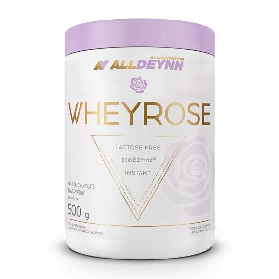 AllDeynn WheyRose Odżywka Wysokobiałkowa Biała Czekolada z Malinami 