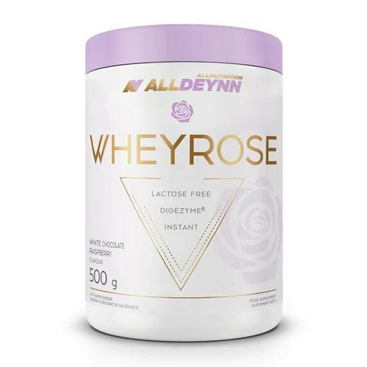 AllDeynn WheyRose Odżywka Wysokobiałkowa Biała Czekolada z Malinami 