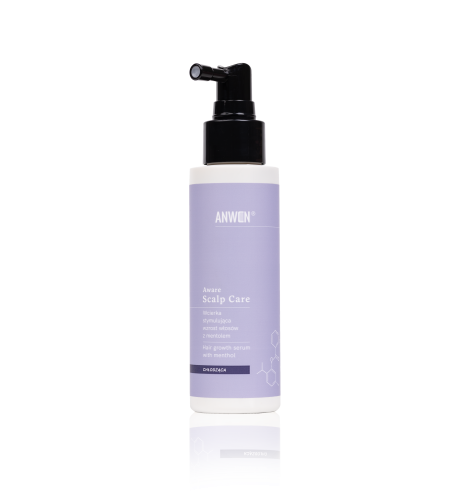 Anwen Aware Scalp Care - Wcierka Chłodząca z Mentolem Stymulująca Wzrost Włosów 100ml